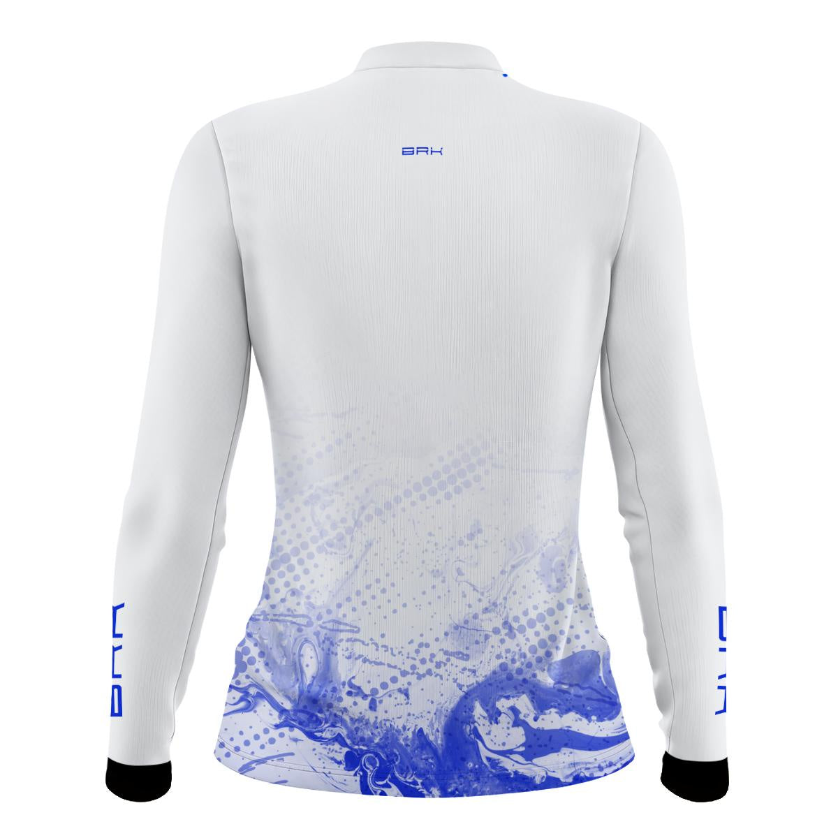 Camisa Agro Brk Feminina Azul e Branca com Proteção Solar UV50+ - Brk Agro