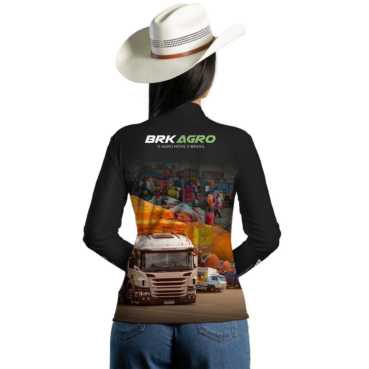 Camisa Agro Brk Ceasa Caminhão com Proteção Solar UV50+ - Brk Agro