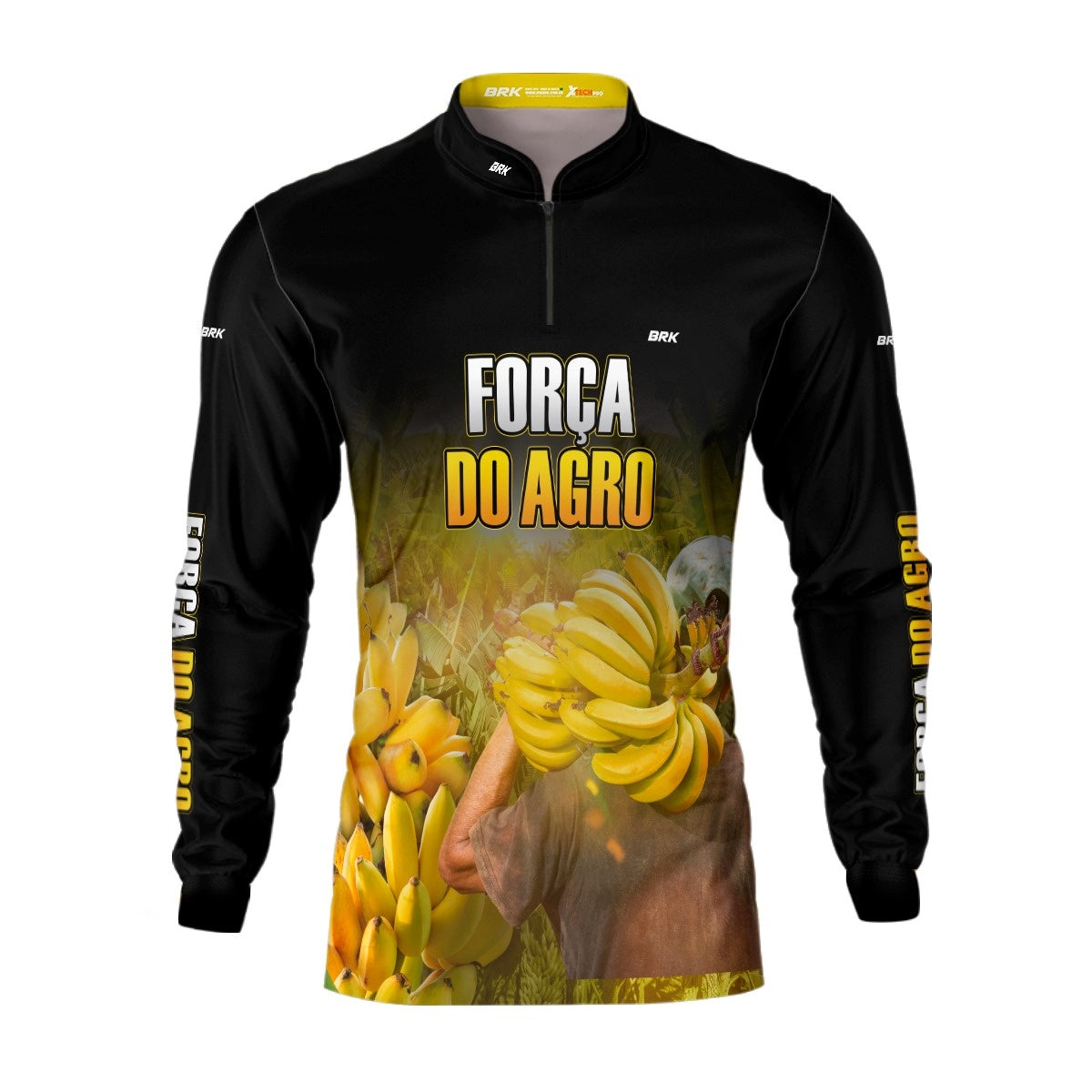 Camisa Agro Brk A Força do Agro Produtor de Banana com UV50+ - BRK AGRO
