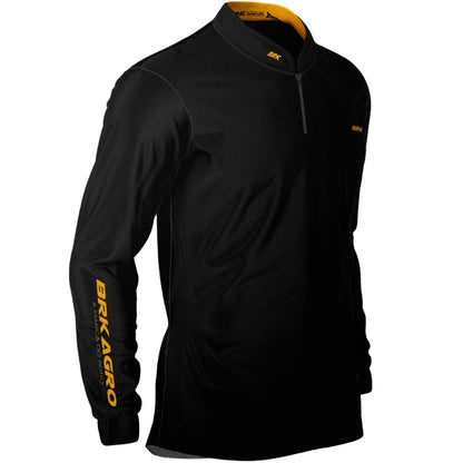 Camisa Agro Brk Clean Preta com Proteção Solar UV50+ Envio Imediato - Brk Agro