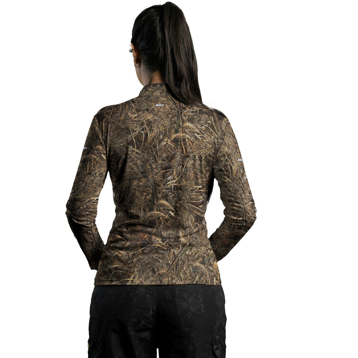Camisa Feminina Agro Brk Camuflado Real Tree com Proteção com Proteção Solar UV50+ - Brk Agro