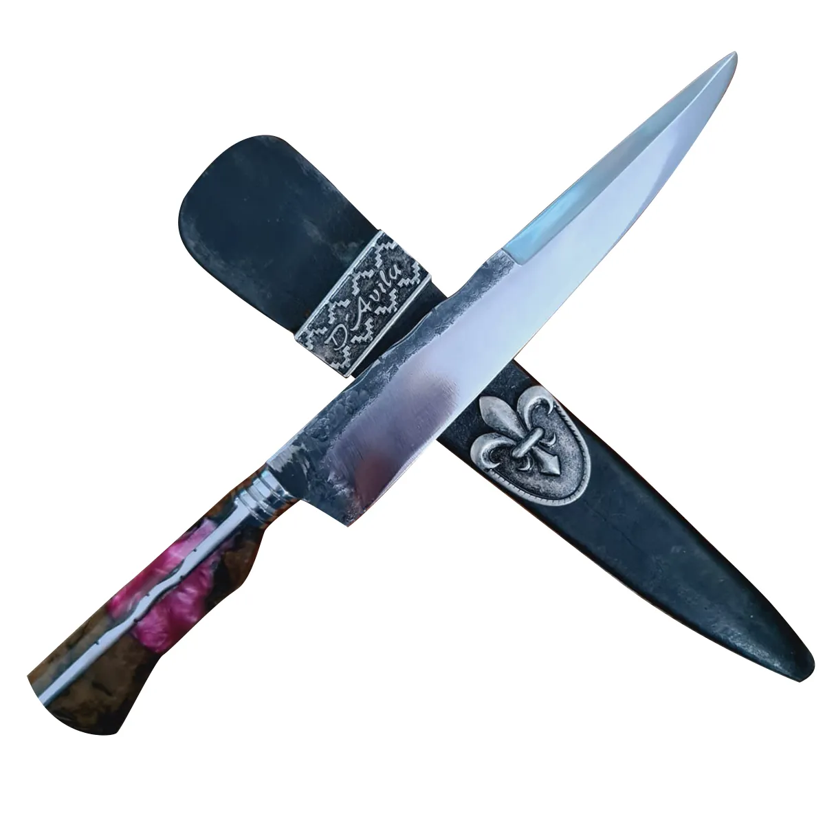 Faca Artesanal Gaúcha Churrasco Aço Carbono 8" Cabo Invertido - Brk Agro