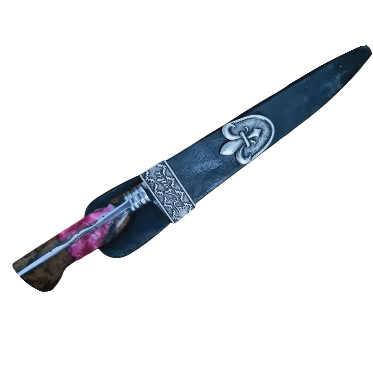 Faca Artesanal Gaúcha Churrasco Aço Carbono 8" Cabo Invertido - Brk Agro