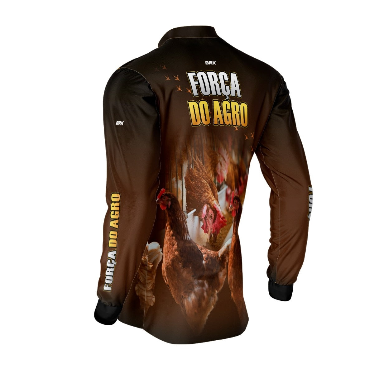 Camisa Agro Brk A Força do Agro Produtor de Frango com UV50+ - Brk Agro