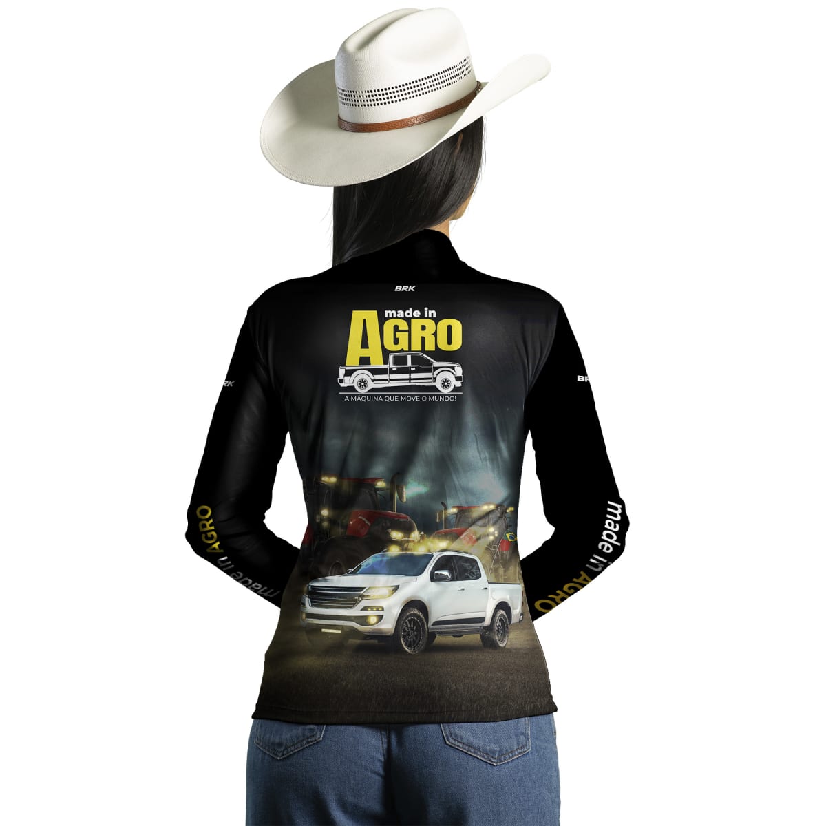 Camisa Agro Brk Caminhonete S10 Pitbull com Proteção Solar UV50+ - BRK AGRO