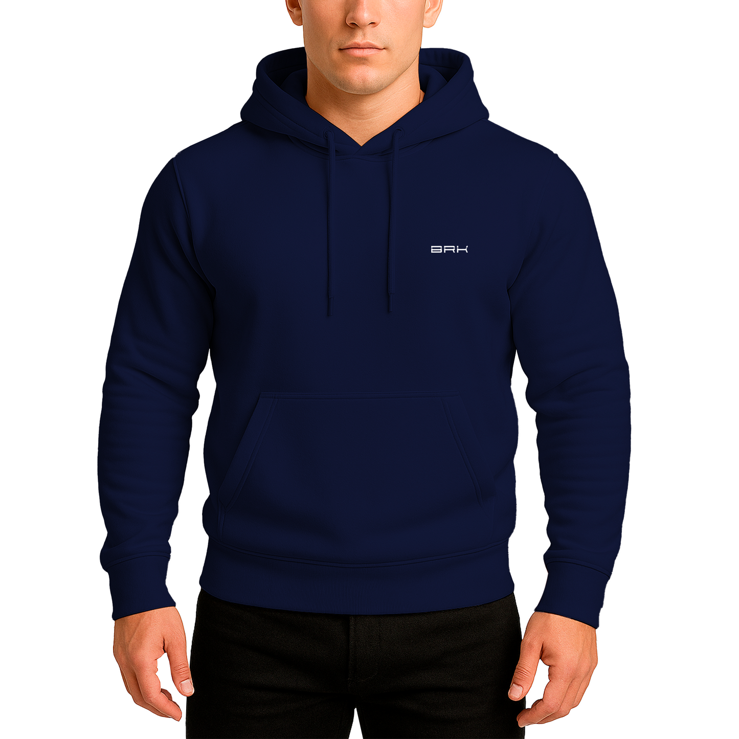 Moletom com Capuz Unissex Brk Cores Básicas Minimal