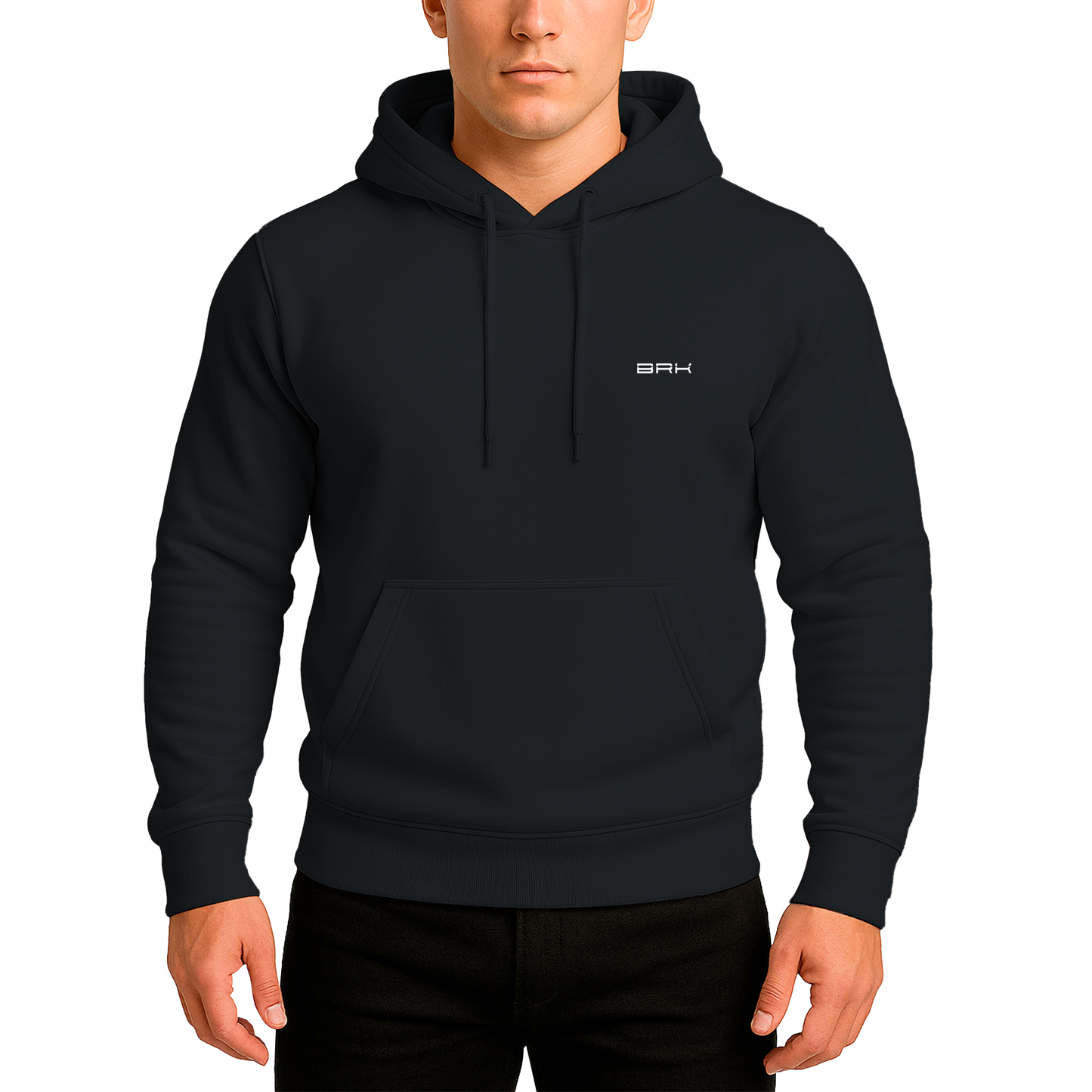 Moletom com Capuz Unissex Brk Cores Básicas Minimal