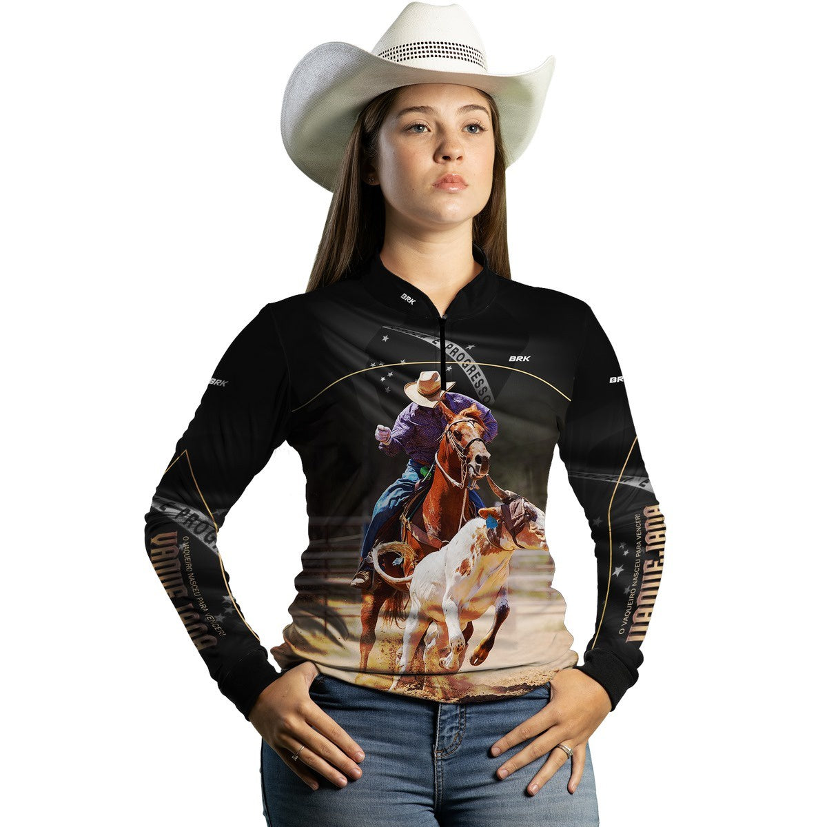 Camisa Agro Brk Vaquejada com Proteção Solar UV50+ - BRK AGRO