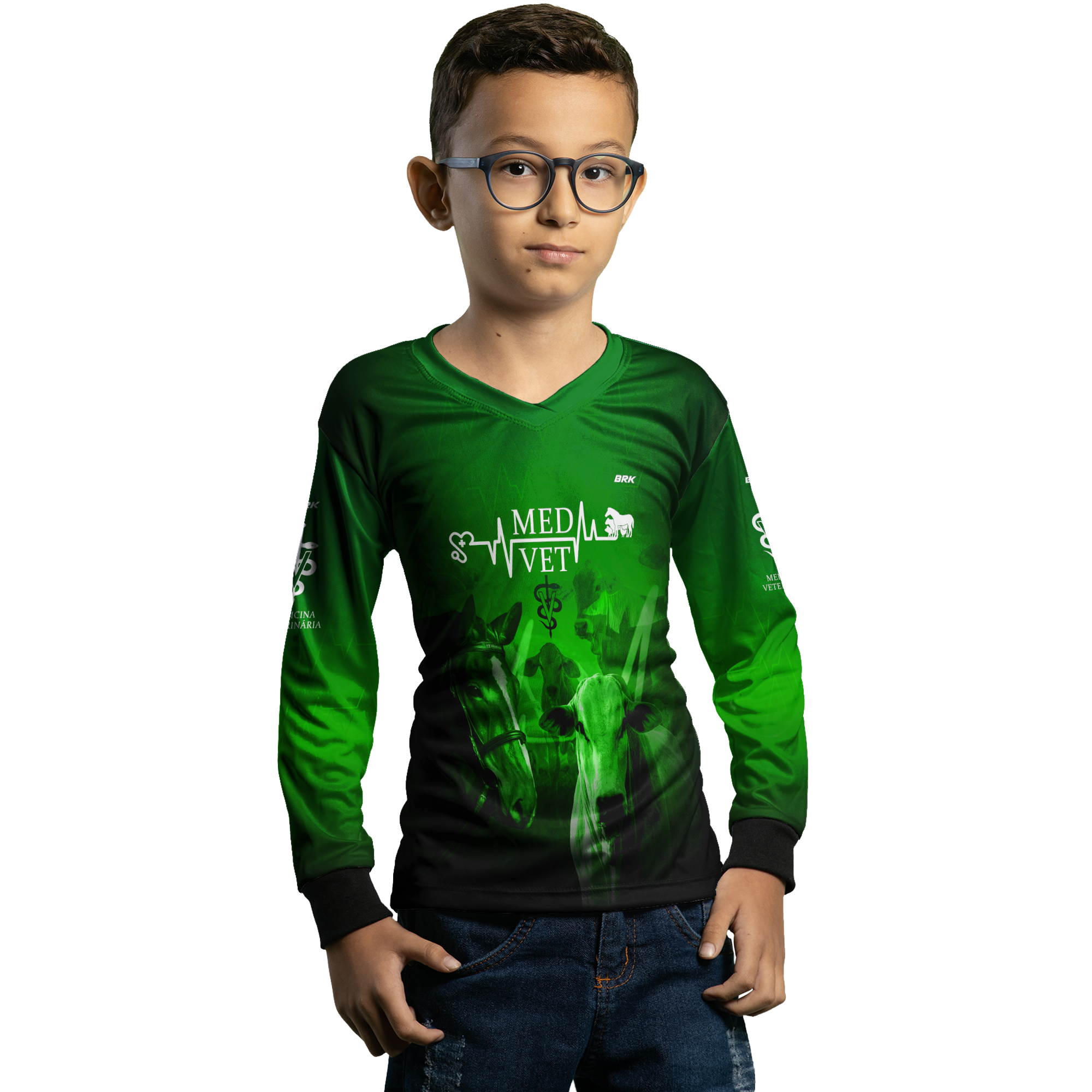 Camisa Agro Brk Medicina Veterinária com UV50+ - BRK AGRO