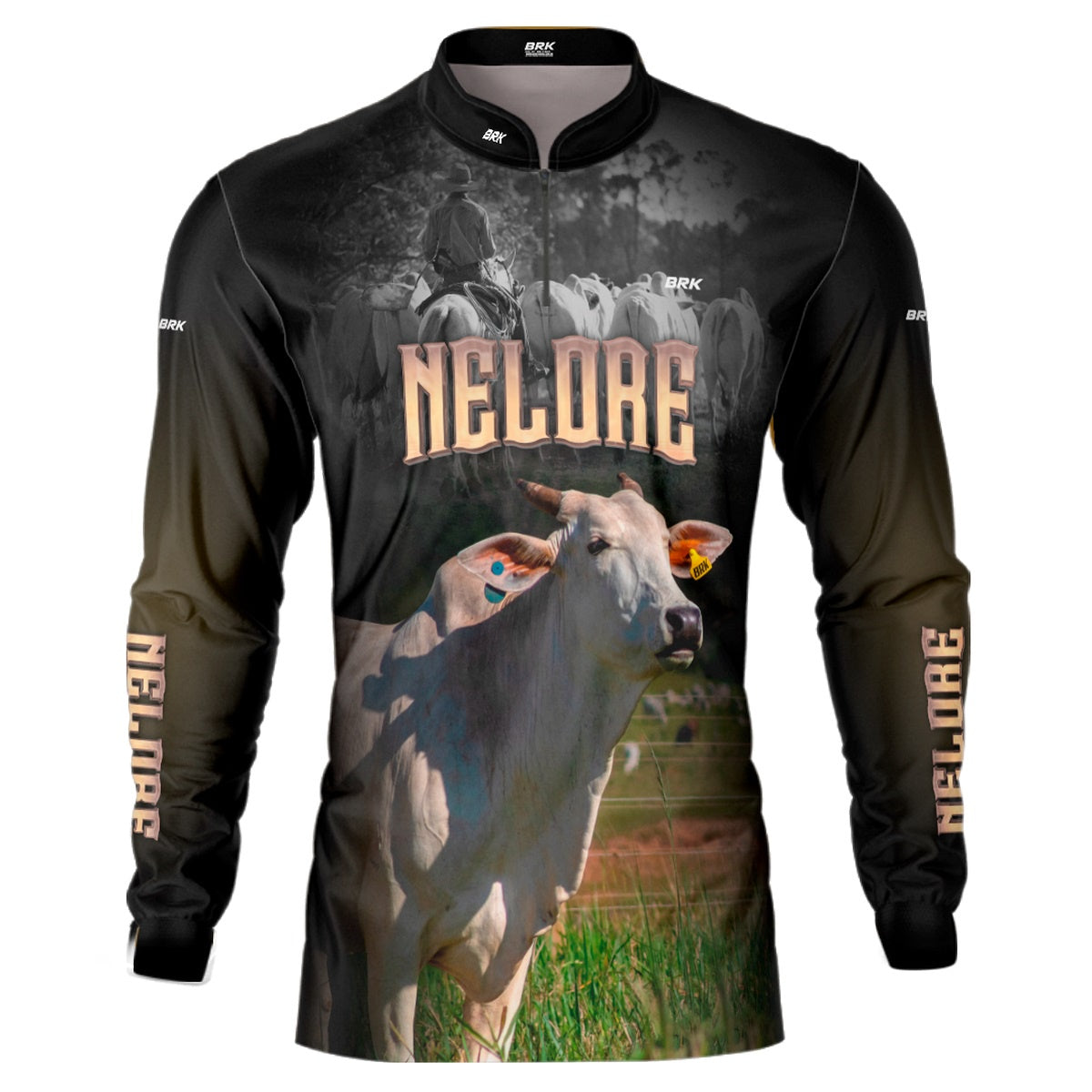 Camisa BRK Agro Raça Nelore com Proteção Solar UV  50+ - Brk Agro