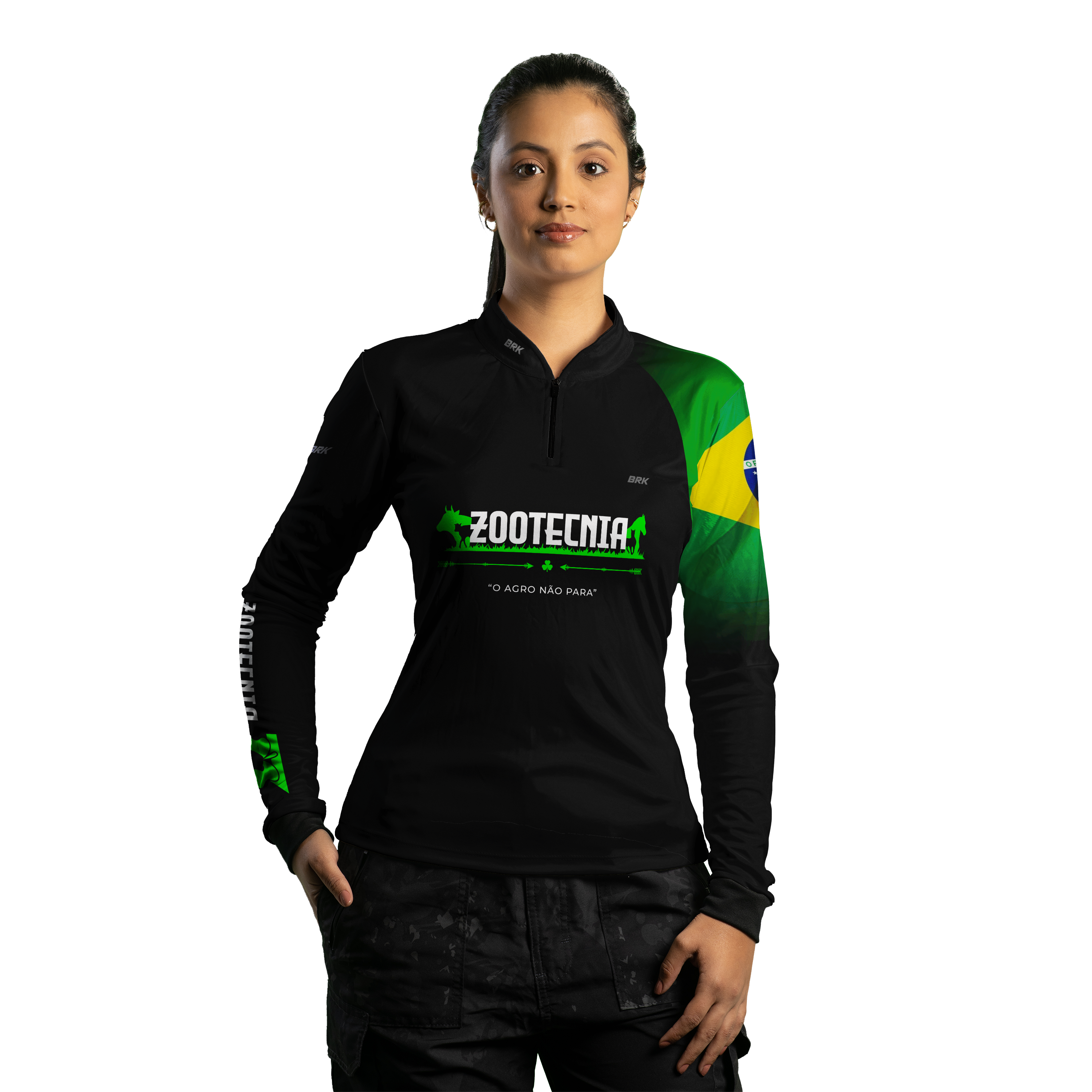 Camisa Feminina Agro Brk Zootecnia com UV50+ - Brk Agro