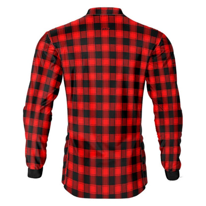 Camisa Agro Brk Country Masculina Xadrez Vermelho com Proteção Solar UV50+ - BRK AGRO