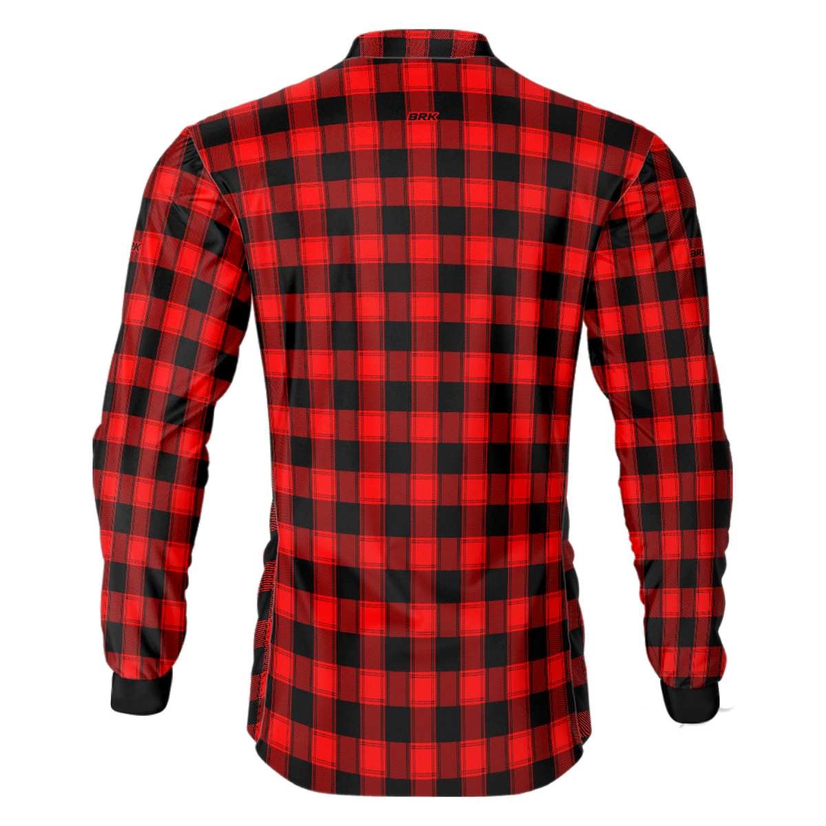 Camisa Agro Brk Country Masculina Xadrez Vermelho com Proteção Solar UV50+ - BRK AGRO