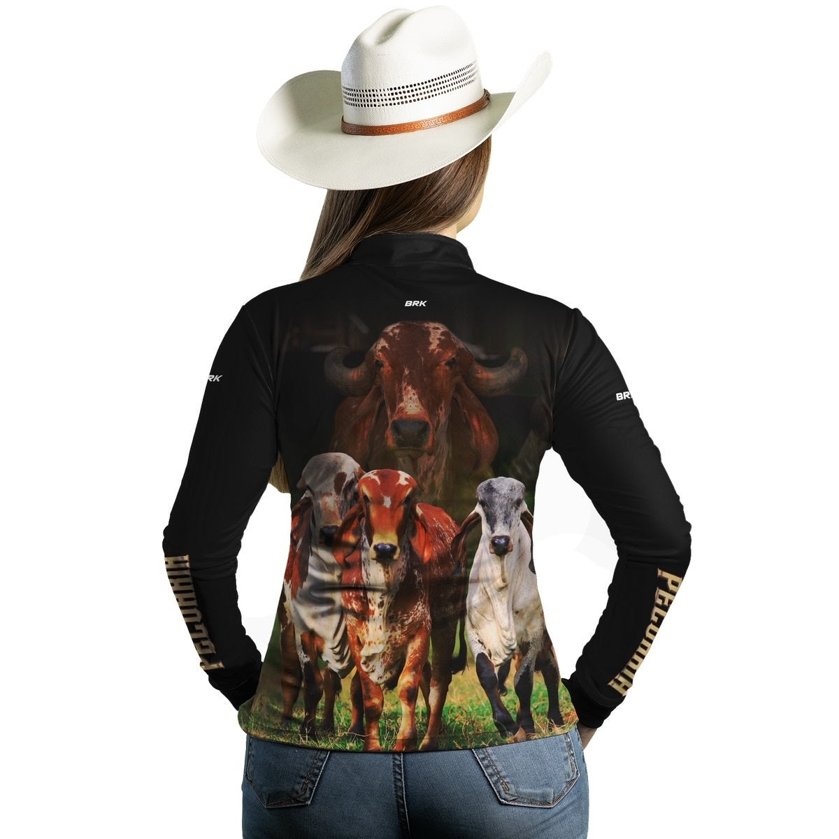 Camisa Agro Brk Vaca Gir com Proteção Solar UV50+ - BRK AGRO