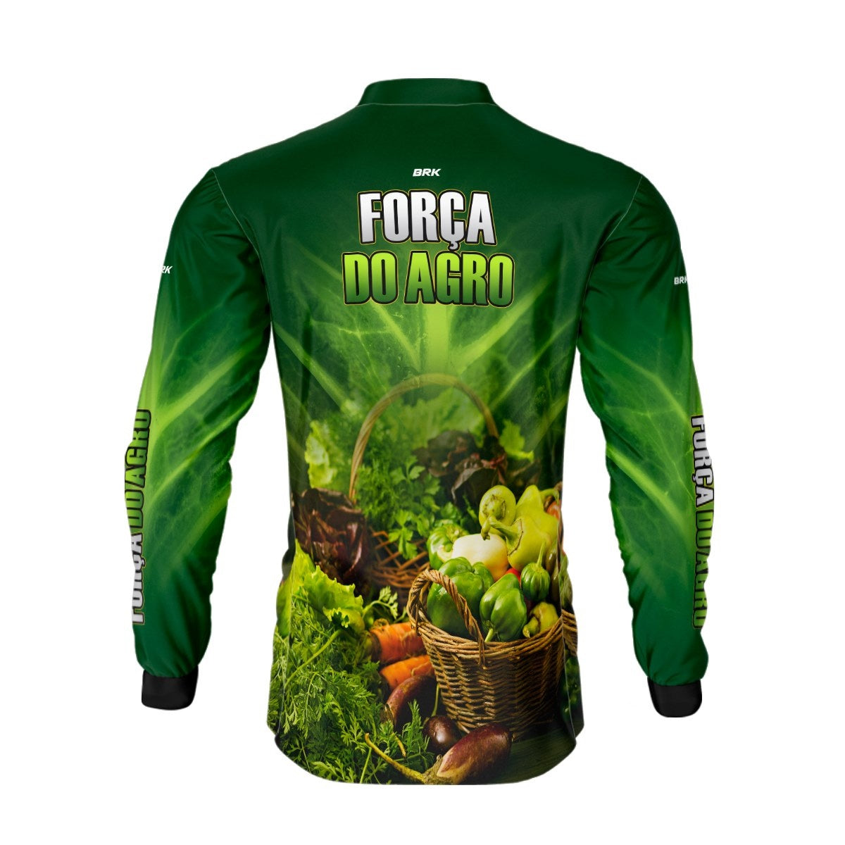 Camisa Agro Brk A Força do Agro Produtor de Hortaliças com UV50+ - Brk Agro
