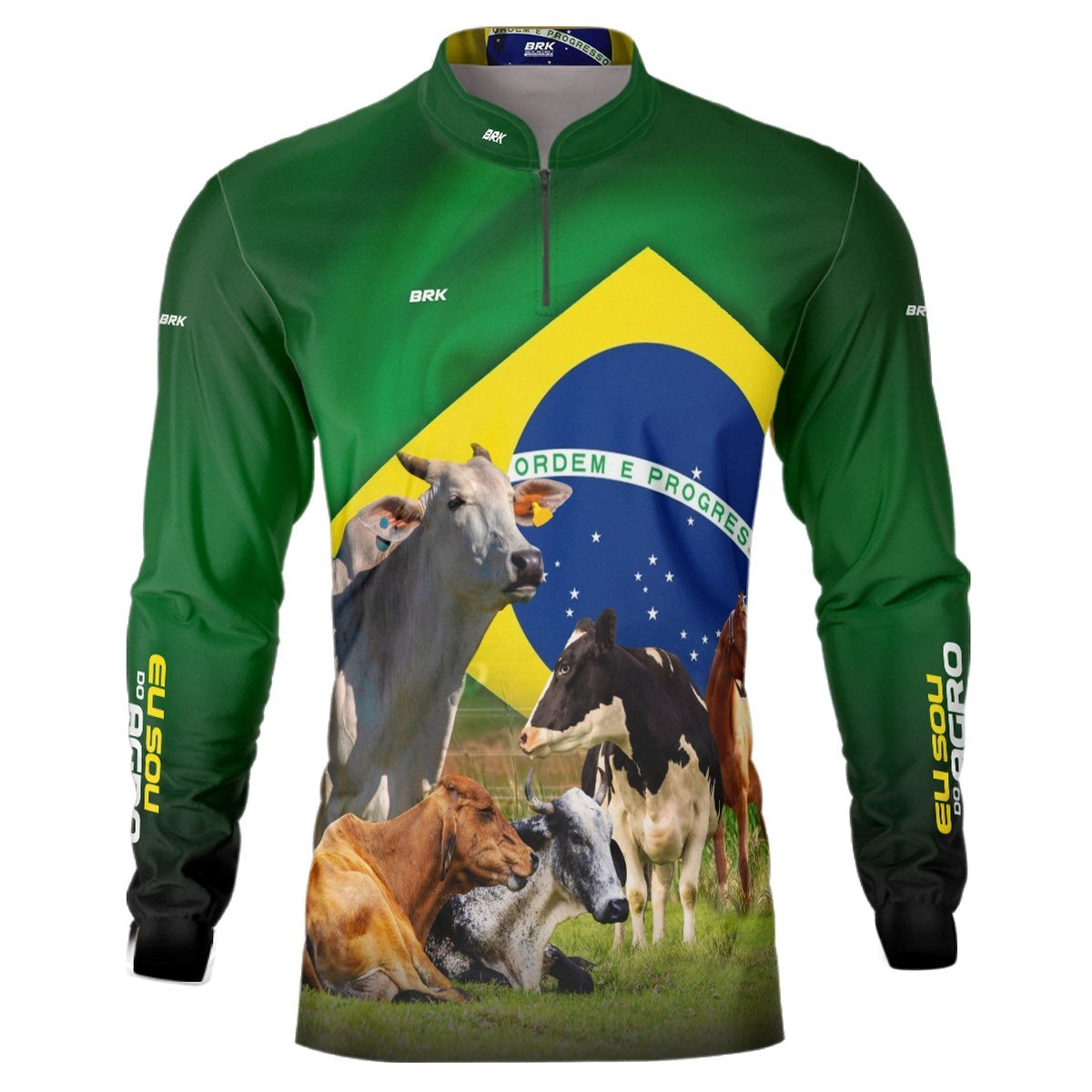 Camisa Agro Brk Eu Sou Do Agro com Proteção Solar UV50+ - BRK AGRO