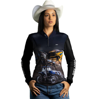 Camisa Agro Brk Maquinário Agrícola com Proteção Solar UV50+ - Brk Agro