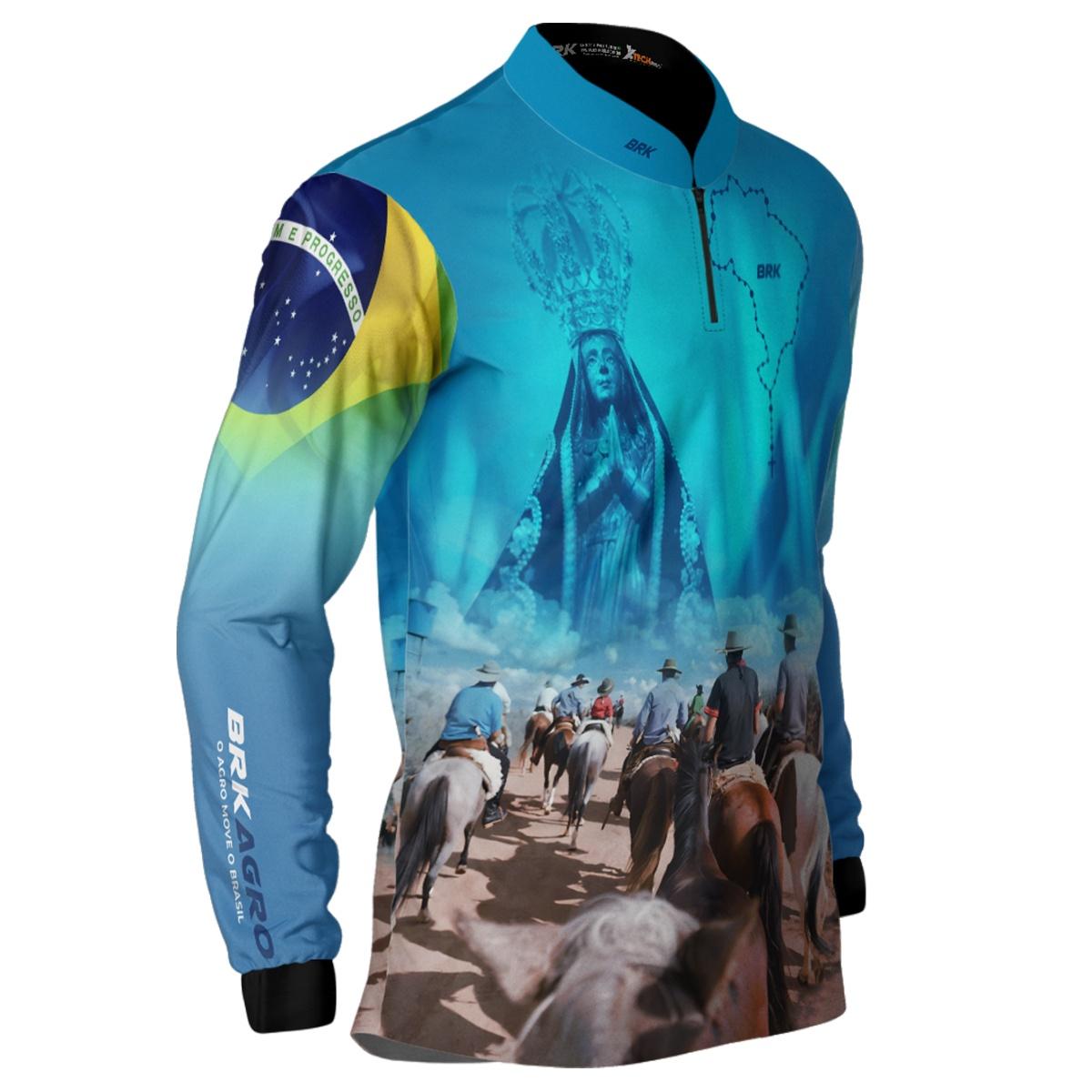 Camisa Agro Brk Cavalgada Devoto Nossa Senhora com UV50+ - BRK AGRO