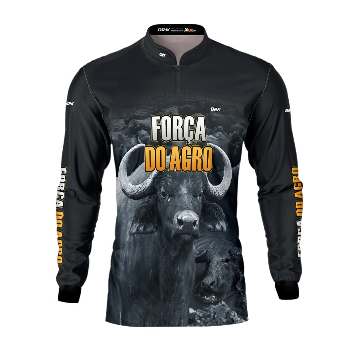 Camisa Agro Brk A Força do Agro Produtor de Bubalinos com UV50+ - Brk Agro
