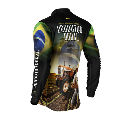 Camisa Agro Brk Produtor Rural com Proteção Solar UV50+ - BRK AGRO