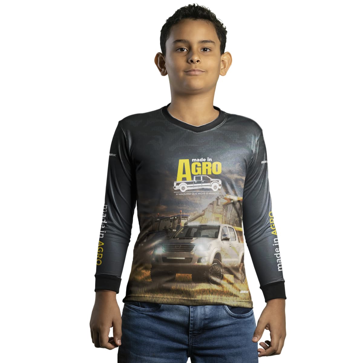 Camisa Agro Brk Caminhonete 4x4 com Proteção Solar UV50+ - BRK AGRO