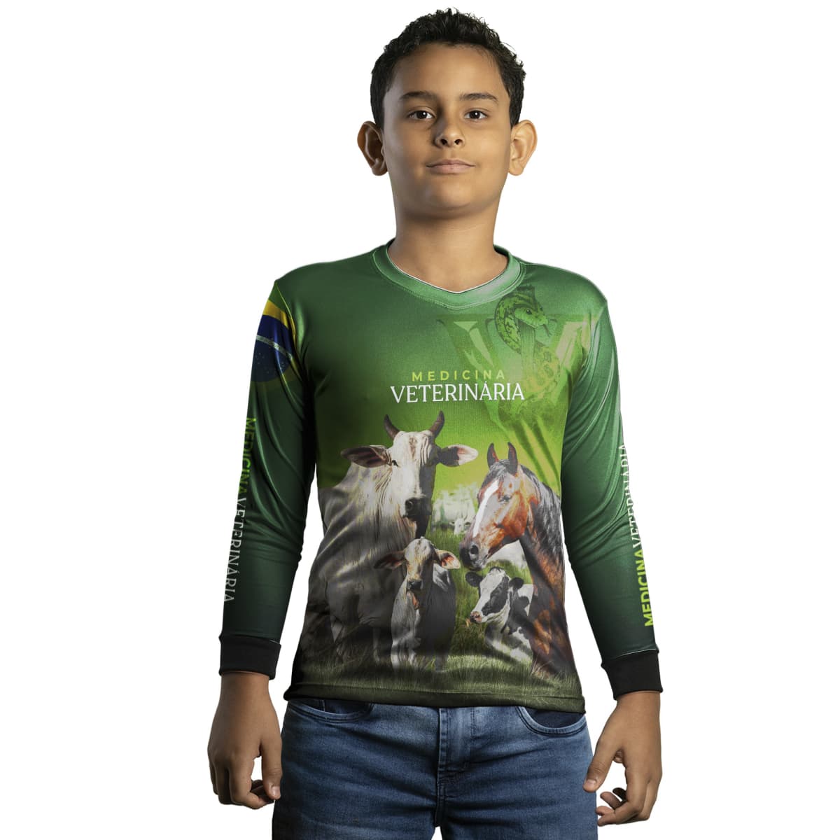 Camisa Agro Brk Medicina Veterinaria com UV50+ - BRK AGRO