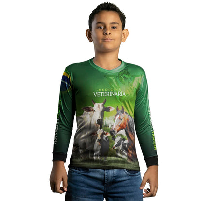 Camisa Agro Brk Medicina Veterinaria com UV50+ - BRK AGRO
