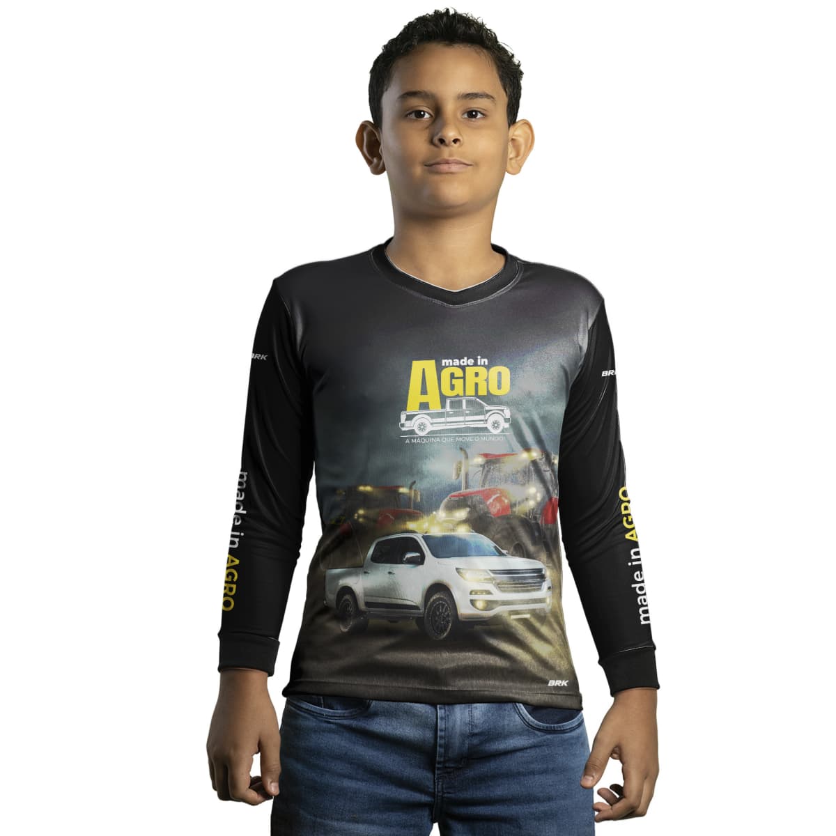 Camisa Agro Brk Caminhonete S10 Pitbull com Proteção Solar UV50+ - BRK AGRO