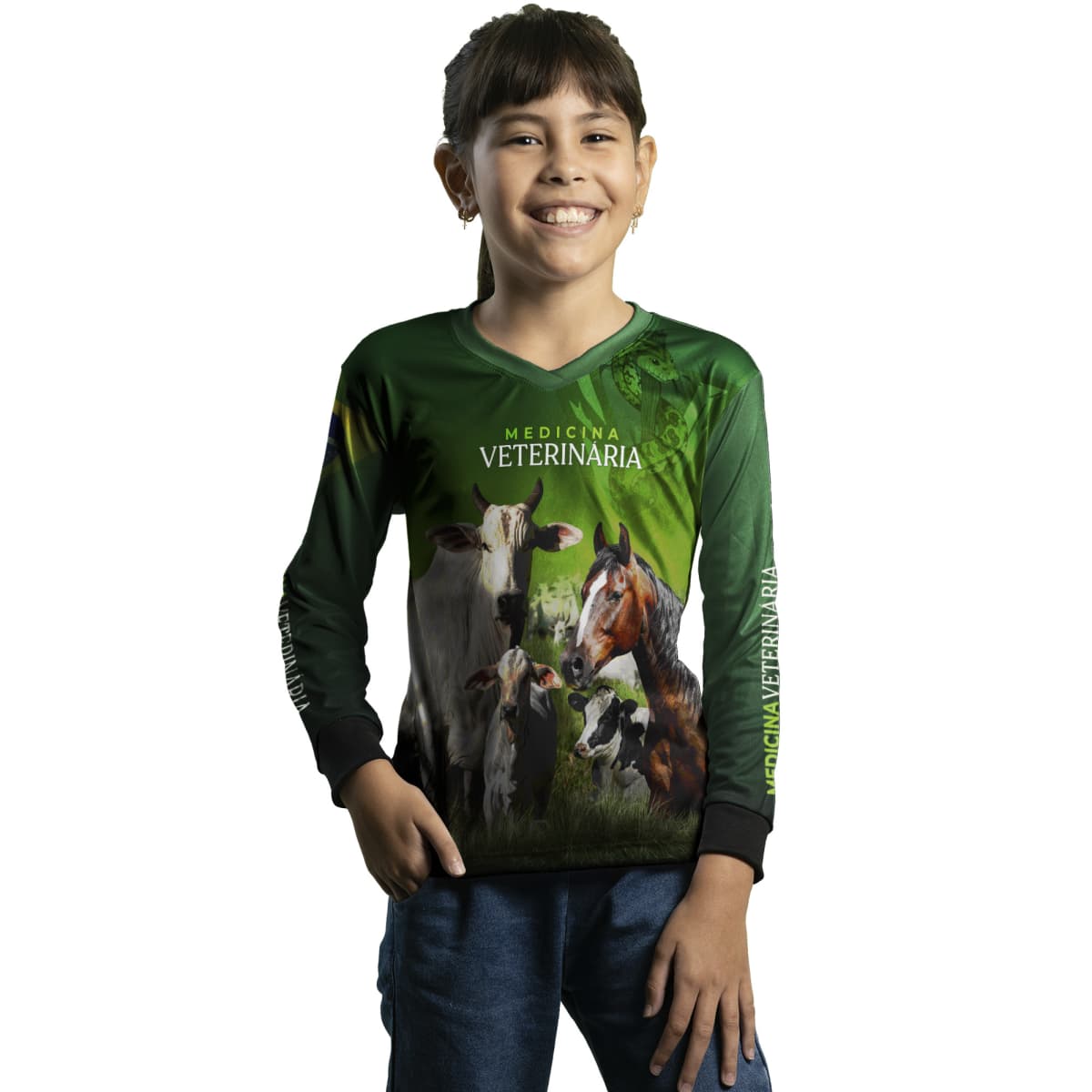 Camisa Agro Brk Medicina Veterinaria com UV50+ - BRK AGRO