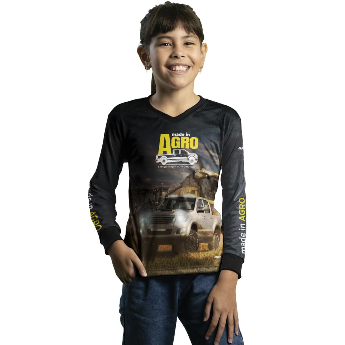 Camisa Agro Brk Caminhonete 4x4 com Proteção Solar UV50+ - BRK AGRO