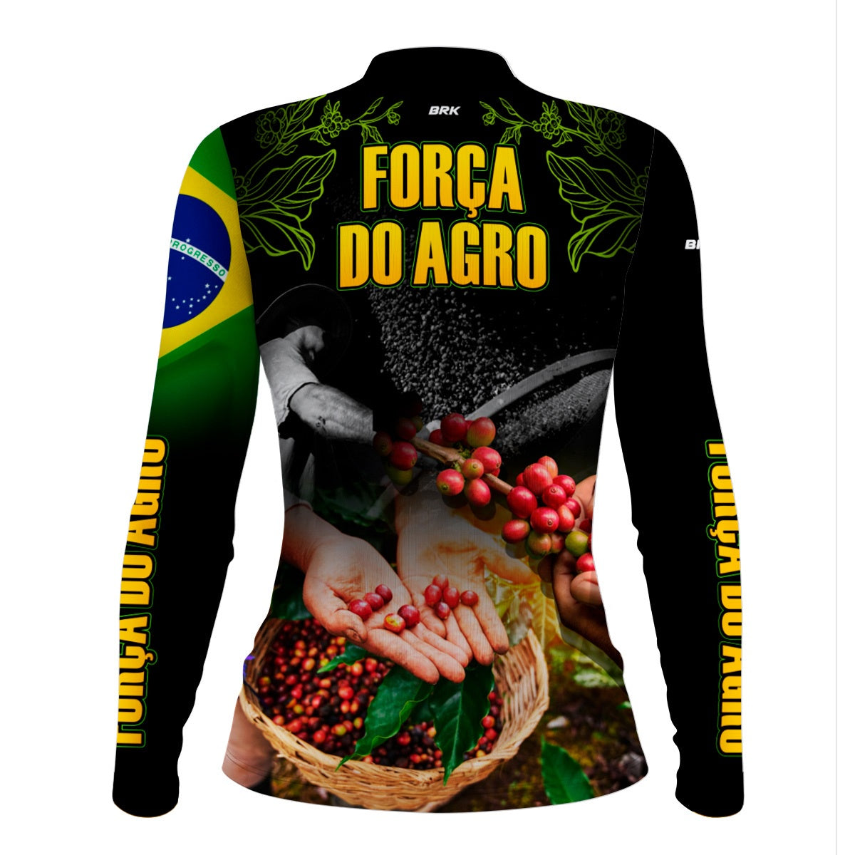 Camisa Feminina Agro Brk Cafeicultor com Proteção Solar UV50+ - Brk Agro