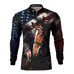 Camisa Agro Brk Quarto de Milha e Bandeira dos Estados Unidos com Proteção Solar UV50+ - Brk Agro