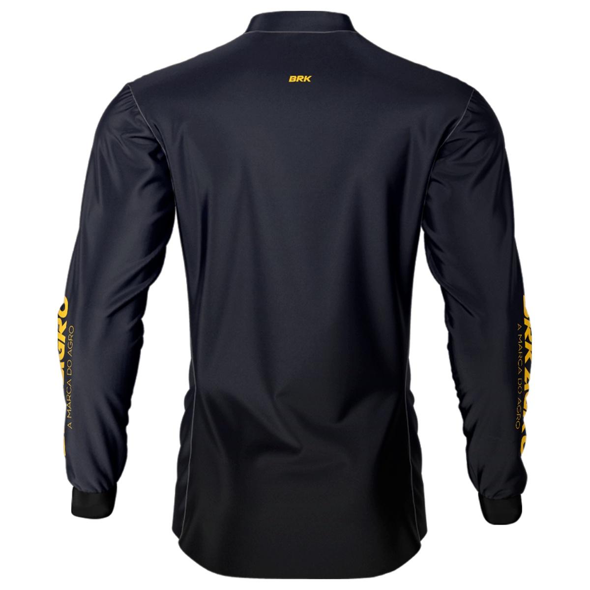 Camisa Agro Brk Azul Marinho Clean com Proteção Solar UV50+ - Brk Agro