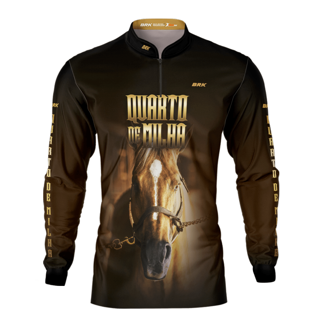 Camisa Agro Brk Rosto Quarto de Milha Proteção Solar UV50+ - BRK AGRO