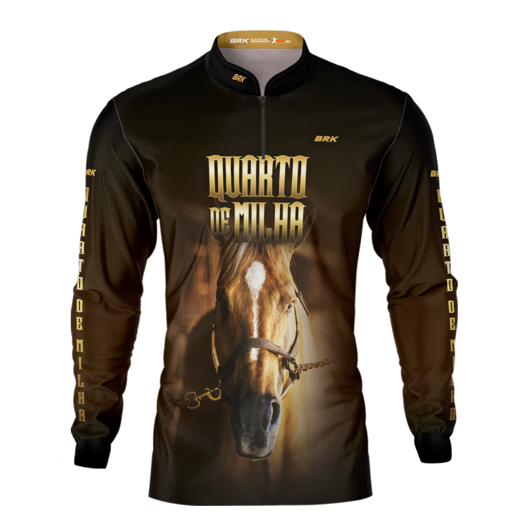 Camisa Agro Brk Rosto Quarto de Milha Proteção Solar UV50+ - BRK AGRO