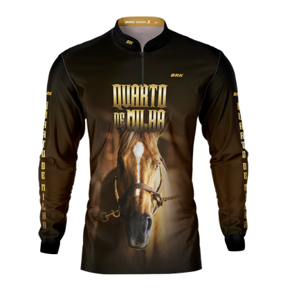 Camisa Agro Brk Rosto Quarto de Milha Proteção Solar UV50+ - BRK AGRO