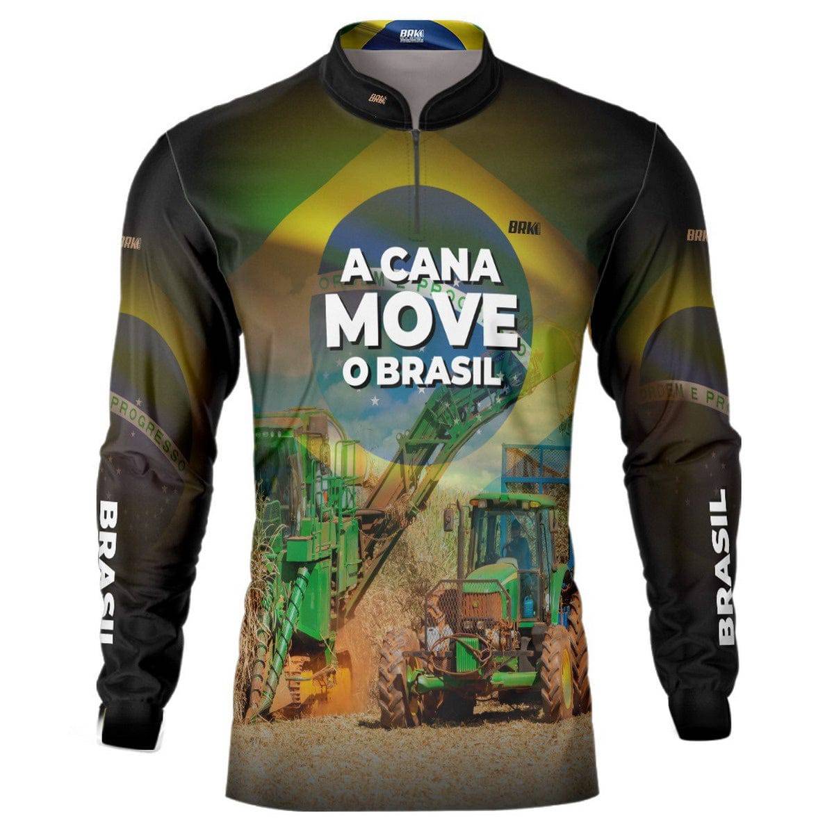 Camisa Agro Brk A Cana Move o Brasil com Proteção Solar UV50+ - Brk Agro