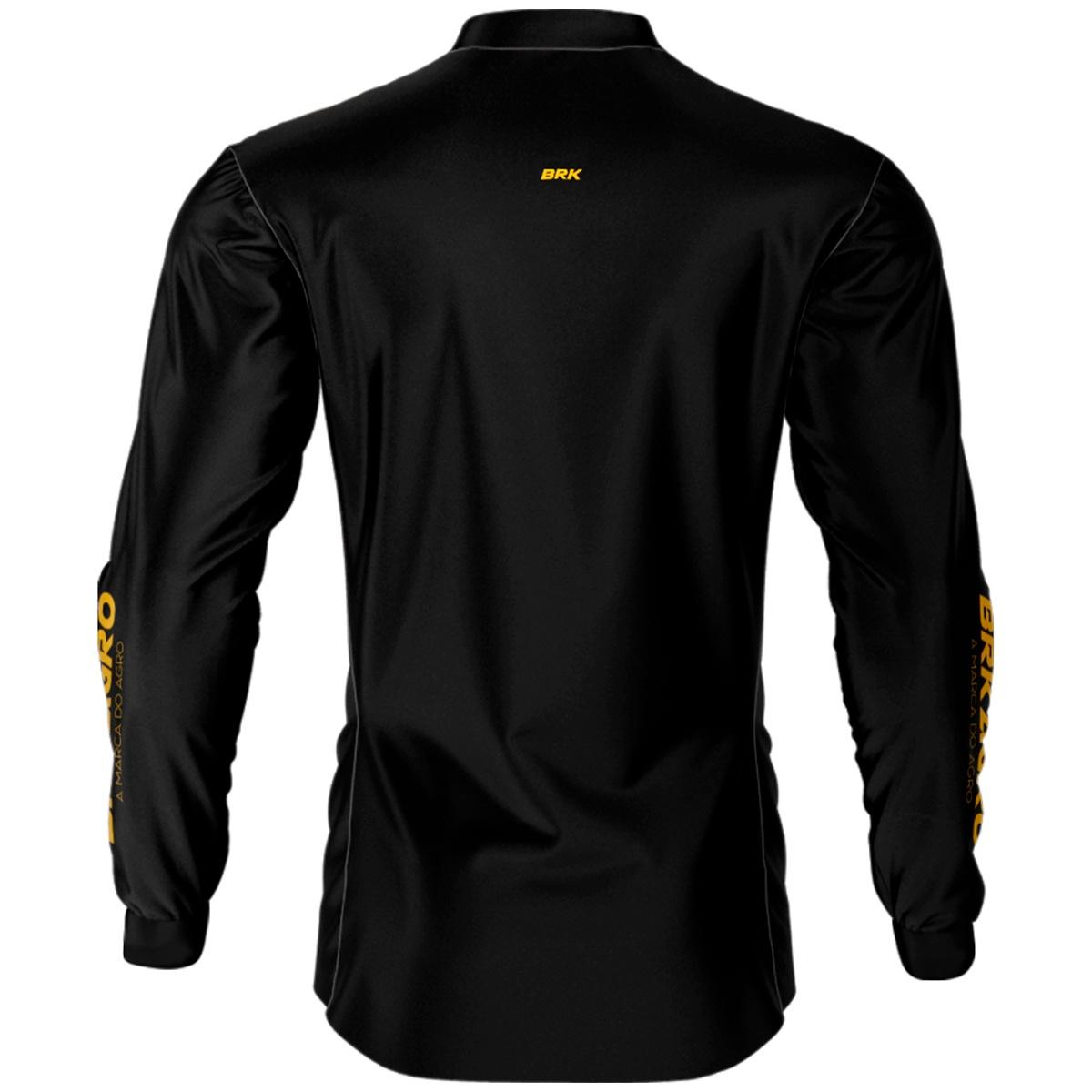 Camisa Agro Brk Clean Preta com Proteção Solar UV50+ Envio Imediato - Brk Agro