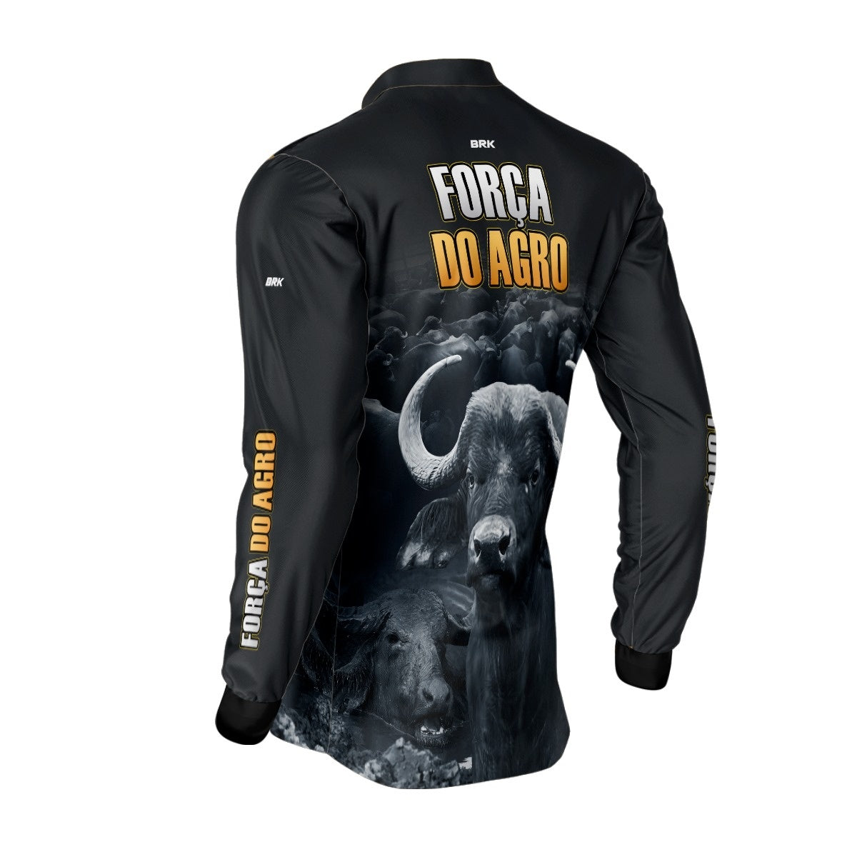 Camisa Agro Brk A Força do Agro Produtor de Bubalinos com UV50+ - Brk Agro