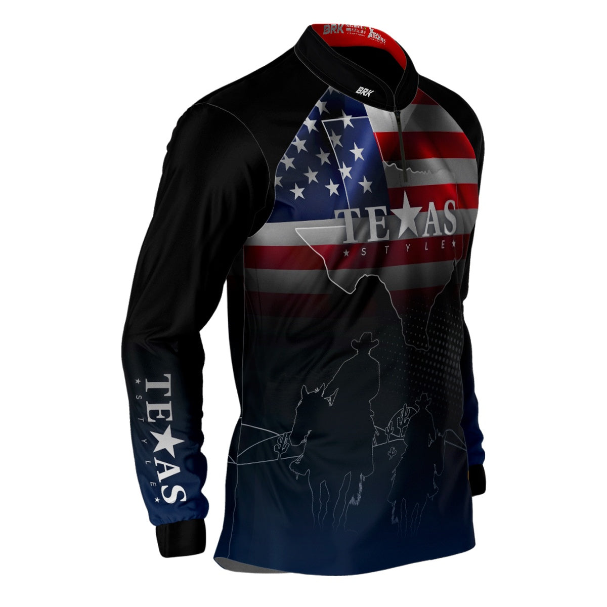 Camisa Agro Brk Texas Bandeira Estados Unidos com UV50+ - Brk Agro
