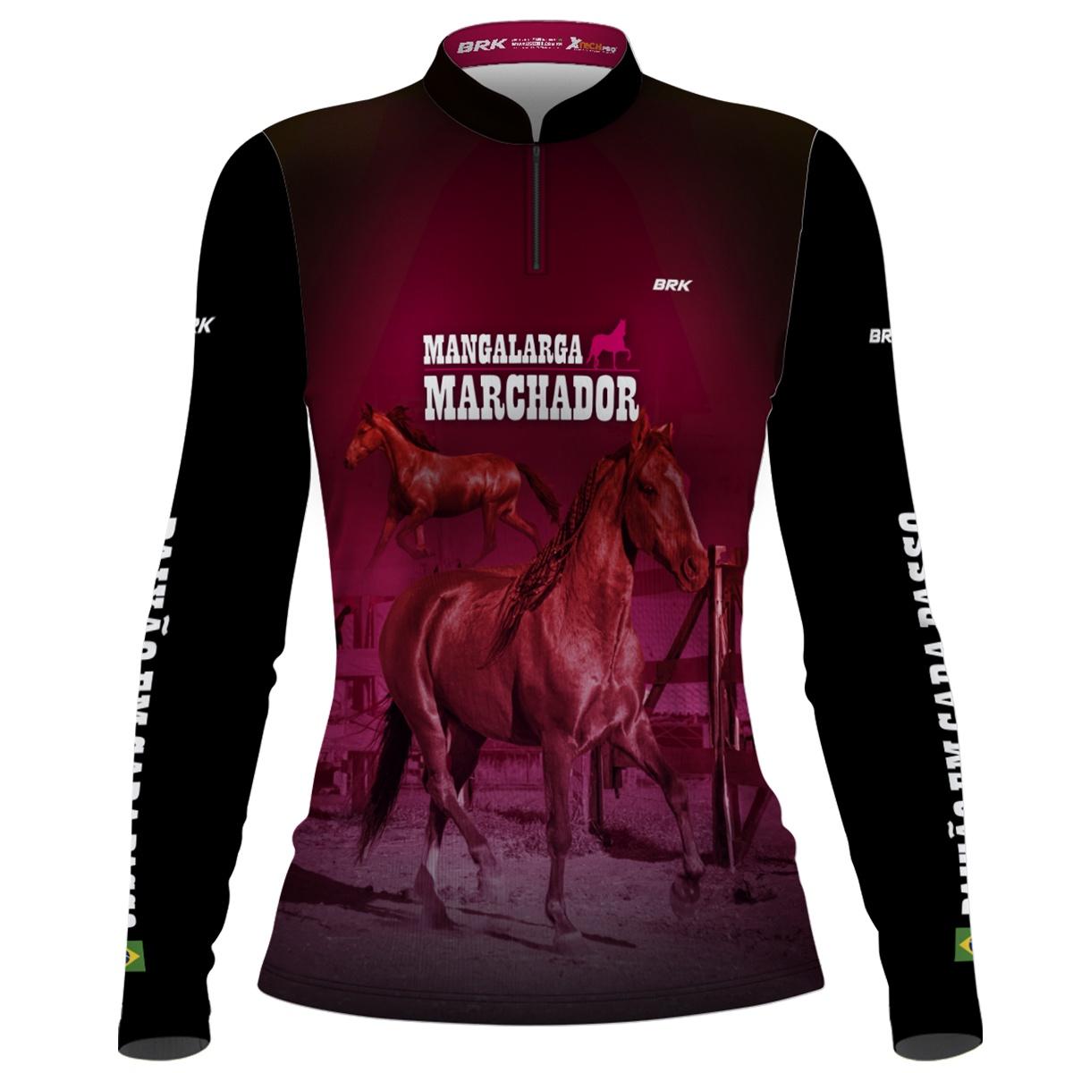 Camisa Agro Feminina Mangalarga Marchador com UV50+ - BRK AGRO