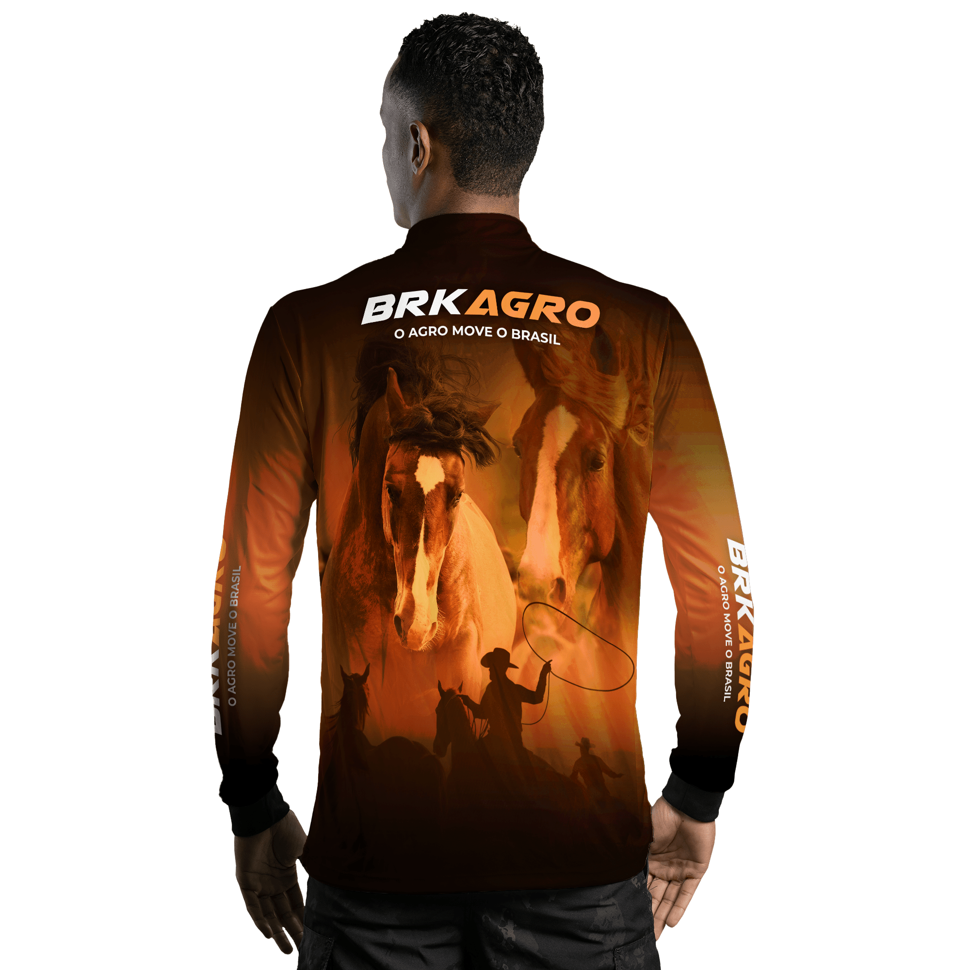 Camisa Agro Brk Cavalos com UV50+ - BRK AGRO