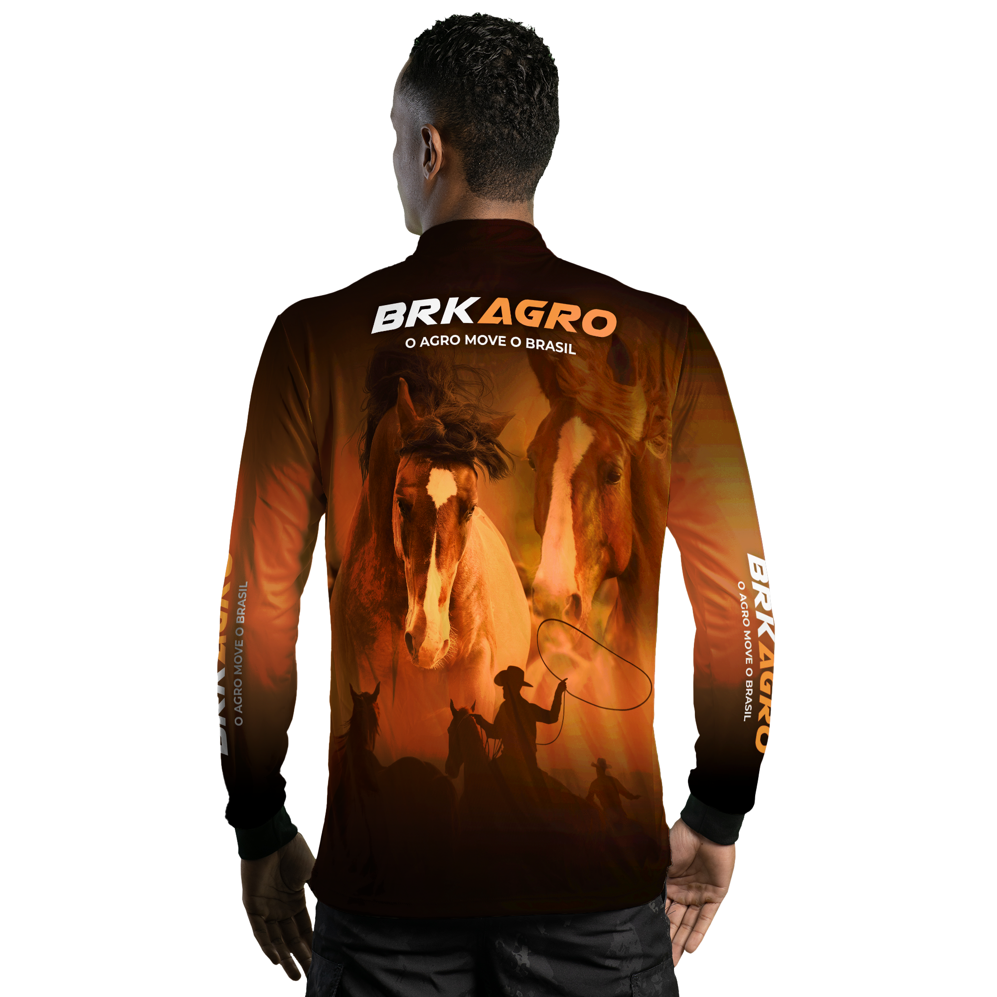 Camisa Agro Brk Cavalos com UV50+ - BRK AGRO