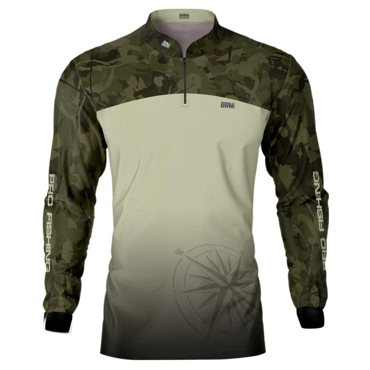 Camisa de Pesca Brk Compass Camuflado com Proteção Solar UV50+ - Brk Agro