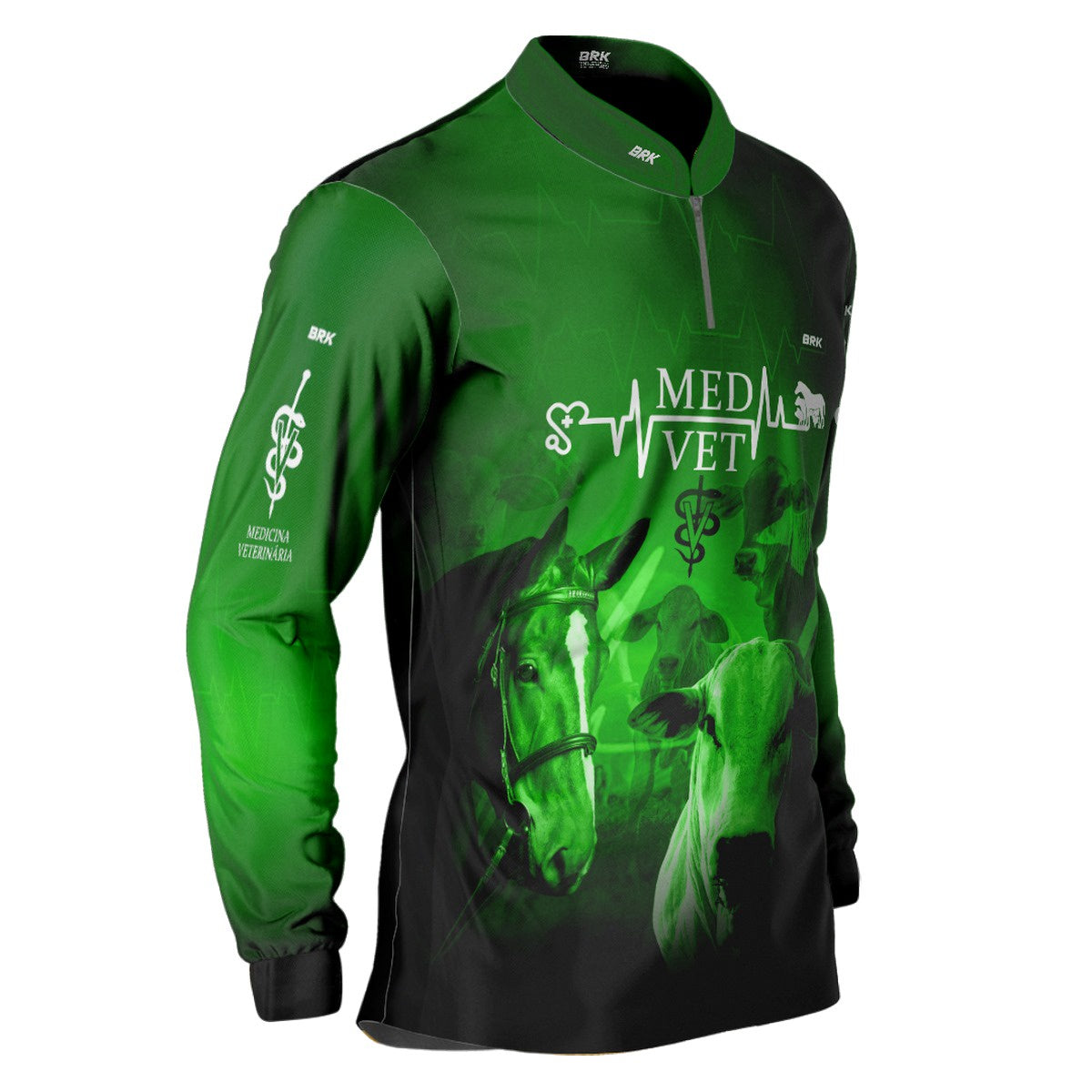 Camisa Agro Brk Medicina Veterinária com UV50+ - BRK AGRO