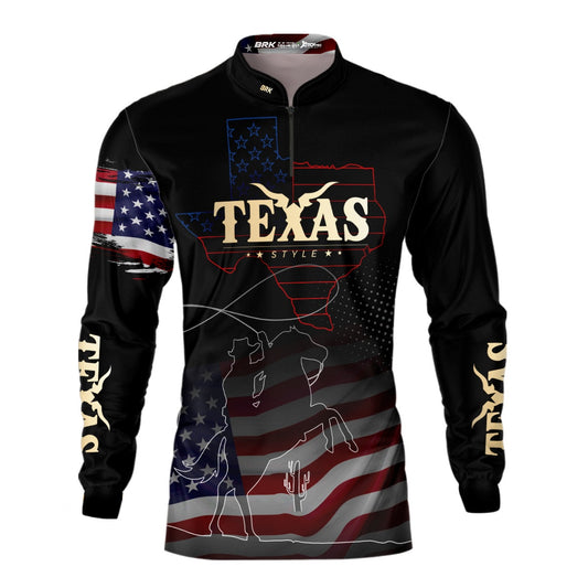 Camisa Agro Brk Texas Estados Unidos com Proteção Solar UV50+ Envio Imediato