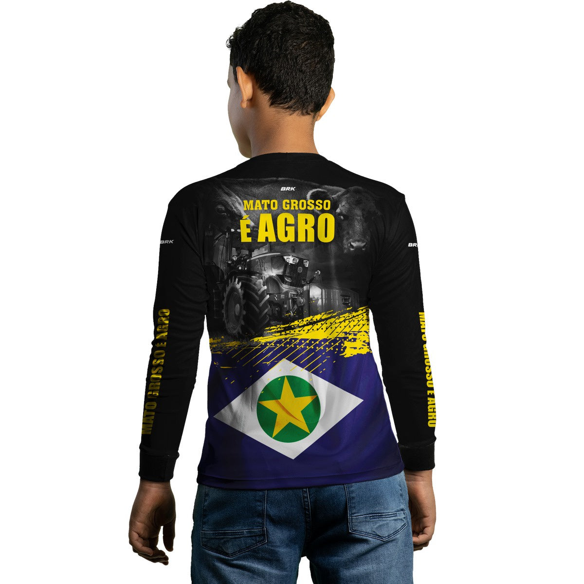 Camisa Agro Brk Mato Grosso é Agro com Proteção Solar UV50+ - BRK AGRO