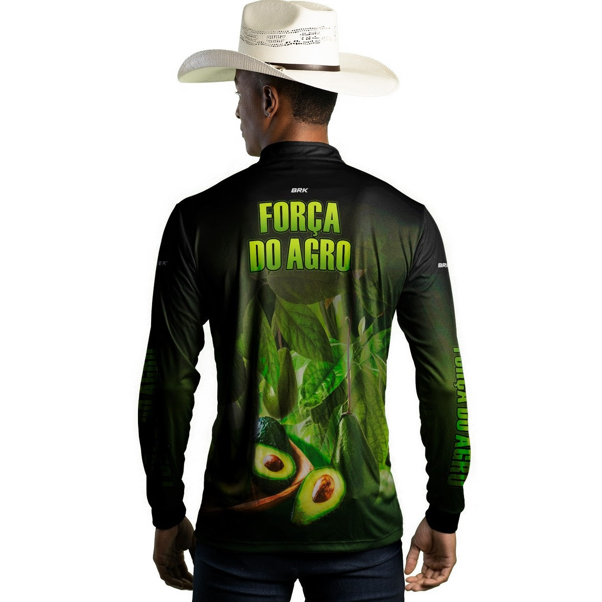 Camisa Agro Brk A Força do Agro Produtor de Abacate com UV50+