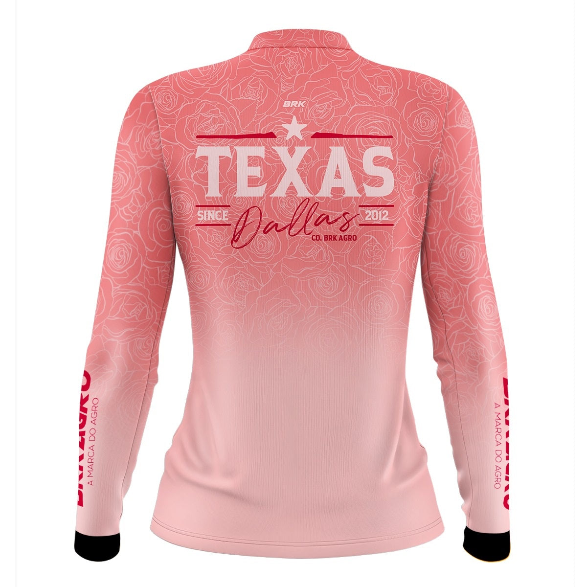 Camisa Agro Brk Feminina Rosa Texas Dallas com Proteção Solar UV50+ - BRK AGRO
