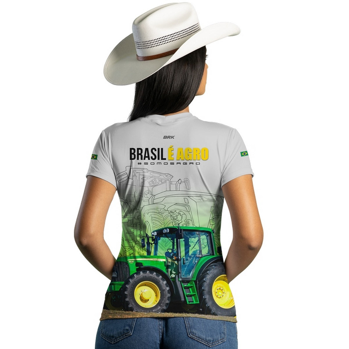Camiseta Agro Brk Brasil é Agro 05 com Proteção Solar UV50+ - Brk Agro